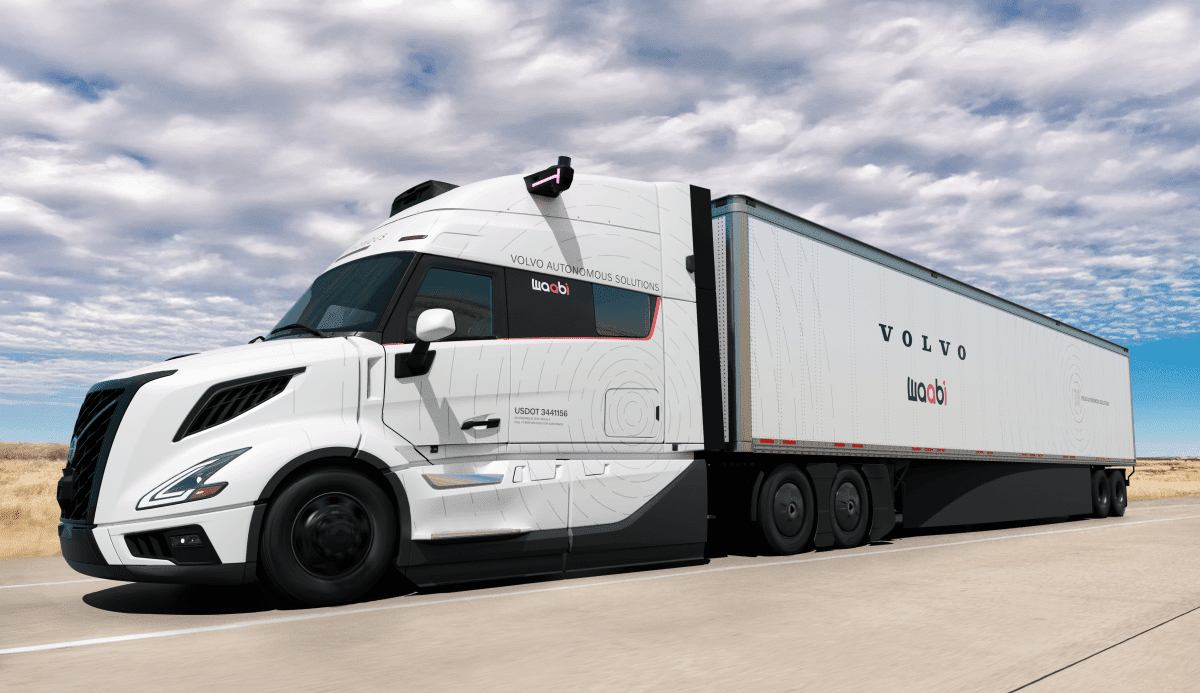 Waabi and Volvo team up to build self-driving trucks at scale